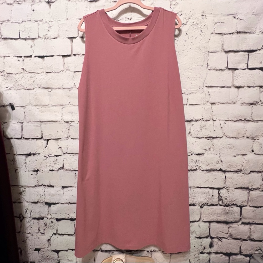 A NEW DAY TANK DRESS 3X MAUVE DARK PINK NWT